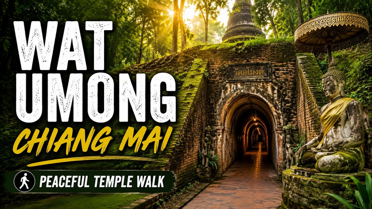 Wat Umong Chiang Mai - วัดอุโมงค์ เชียงใหม่ [4K, no narration]