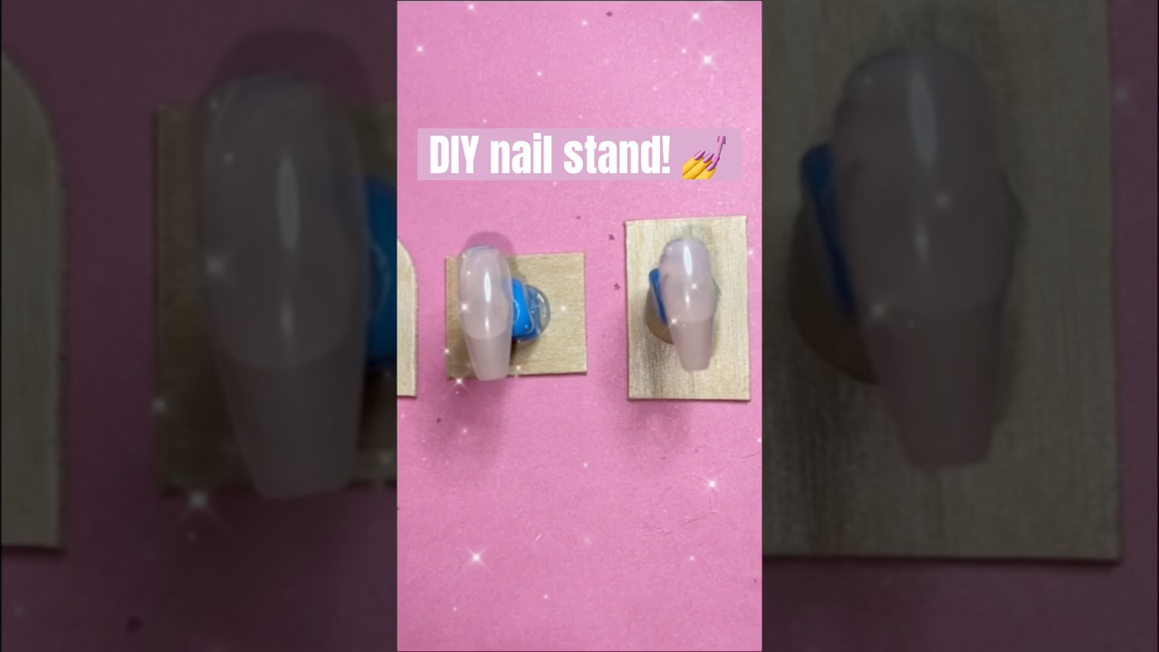DIY nail stand! 💅 Using stuff I already have! #diynailstand #pressonails