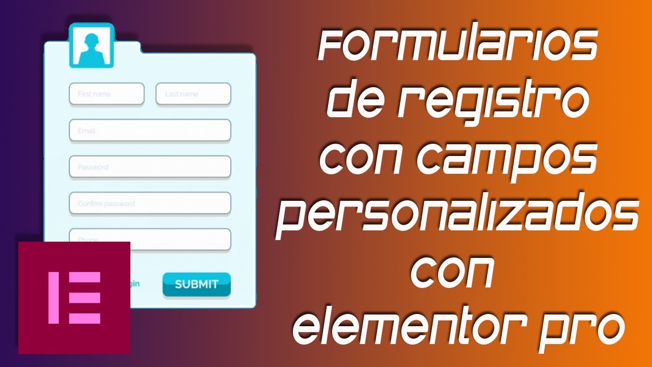 ✅ Formulario de registro con campos personalizados con Elementor pro y Dynamic content en Wordpress