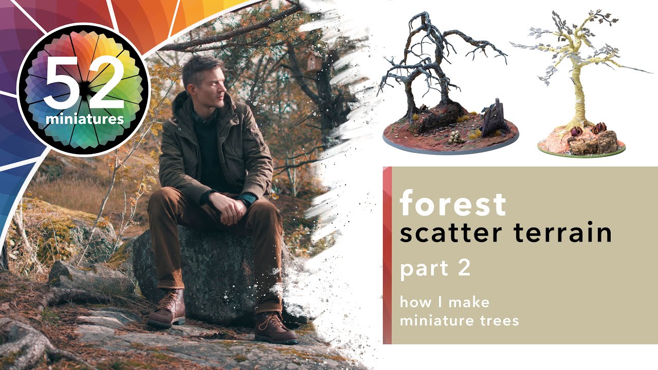 Making trees - Crafting a tabletop forest scatter terrain - part 2