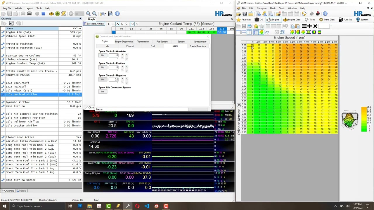 Tuning Idle with HP Tuners - specifically adjusting Base Idle Airflow