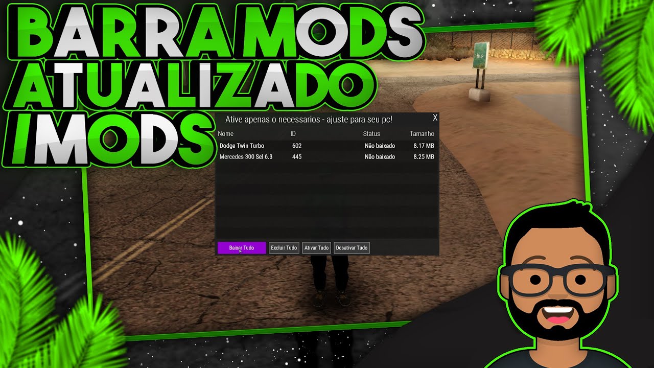 Barra Mods Atualizado Completo GTA RP [ MTA:SA]