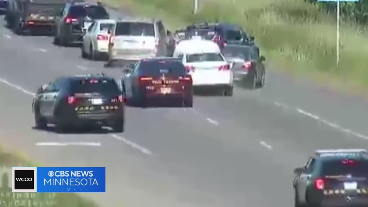 WATCH: Suspected impaired driver smashes into cars on Highway 36