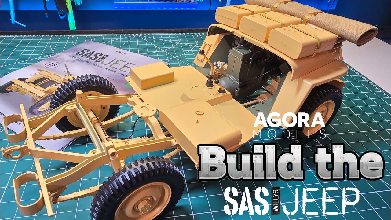 Модель джипа SAS Willys от Agora Models - Набор 6 - Этапы 39-45