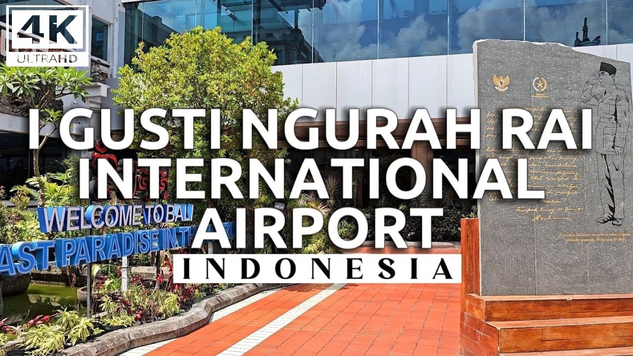 BALI AIRPORT ARRIVAL | I Gusti Ngurah Rai International Airport, Indonesia | 4K Walking Tour