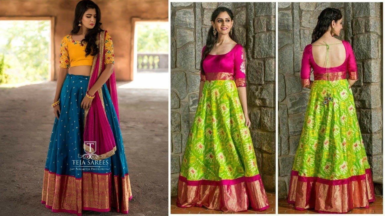 Traditional Fashionable Lehenga And Gown Designs 2019
