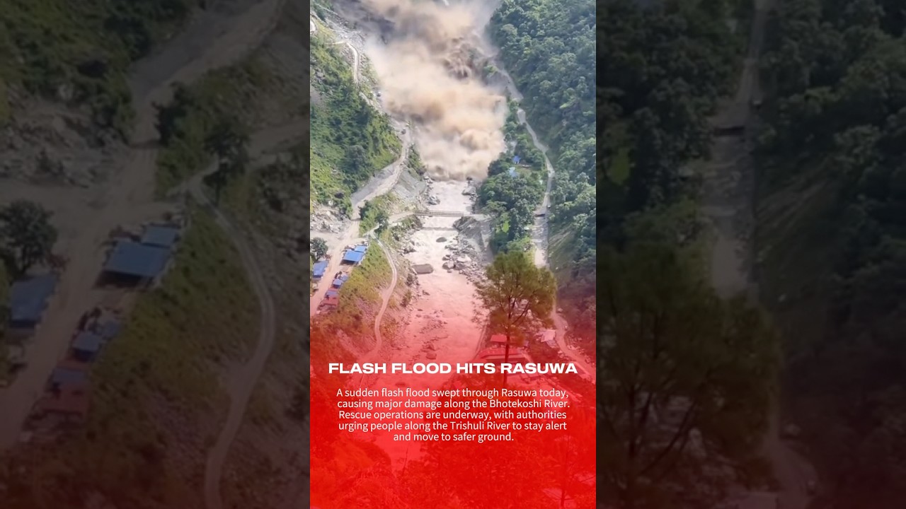 Breaking News From Nepal 🇳🇵💔 # #nepal #flood #breakingnews #disaster #sad #trending #newshots