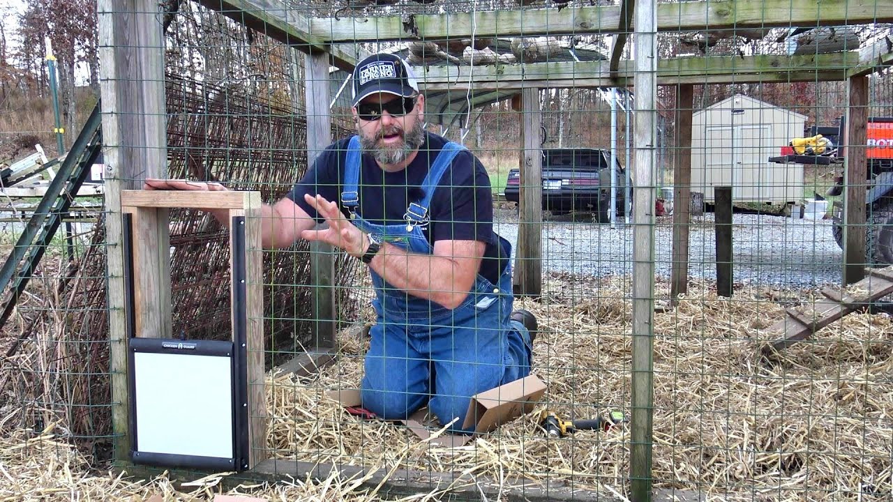 Upgrading the Chicken Coop with Worlds First Automatic Locking Door!