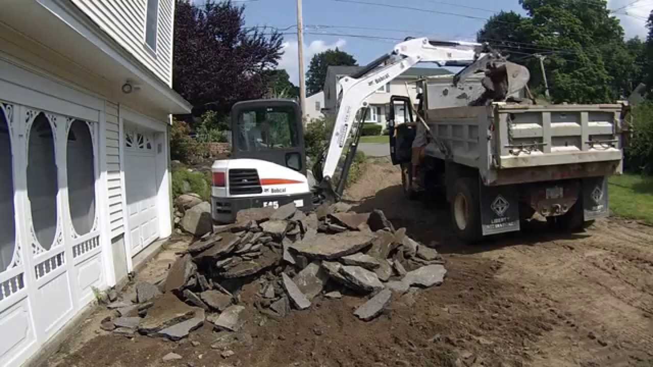 Bobcat E45 Loading Asphalt