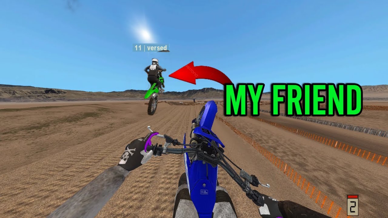 RACING MY FRIEND IN MX BIKES! (Two Races)