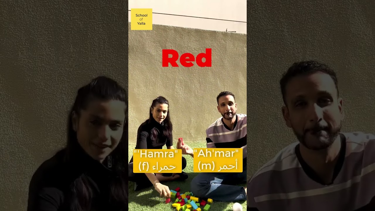 Colors in Arabic! (Levantine Arabic) #shorts