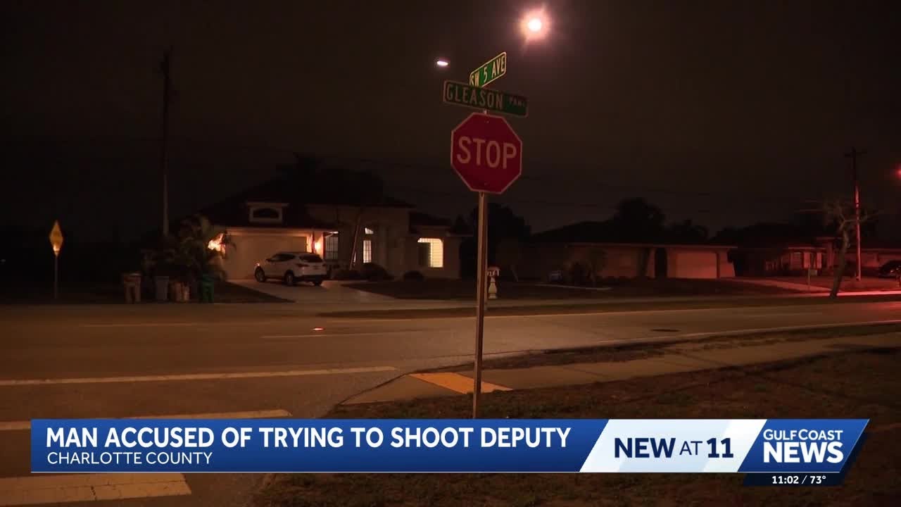 Bodycam shows homicide suspect pointing gun at deputy, pulling trigger in Charlotte County