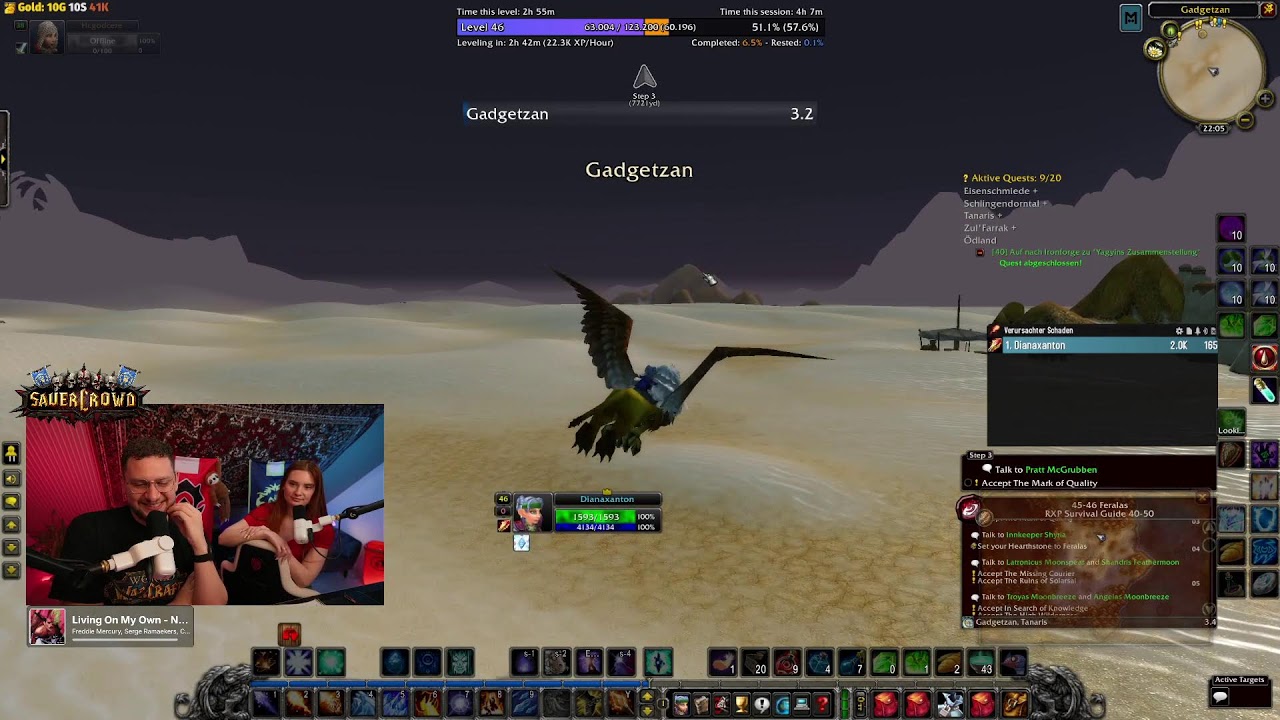 [SAUERCROWD] DIE NAGA STUDIE vs. RXP - 45+ Mage⚔️  WoW HC Tode: 1