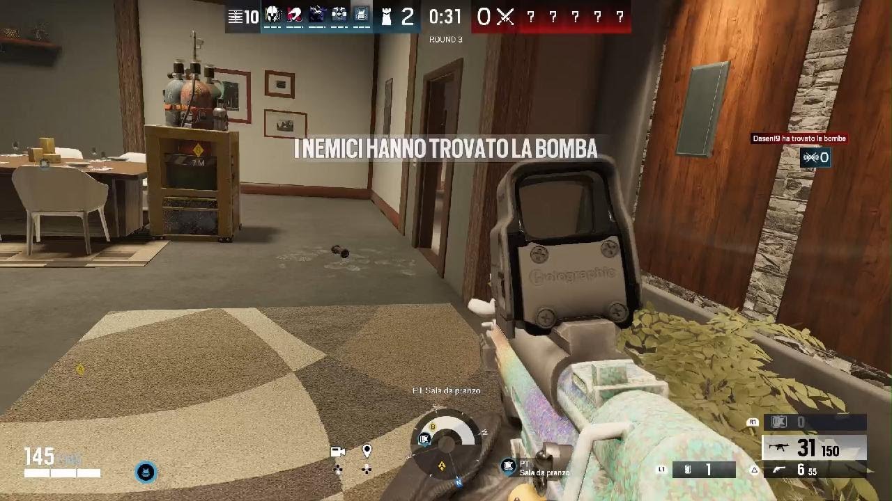 Tom Clancy's Rainbow Six Siege 1 vs 3 clutch round