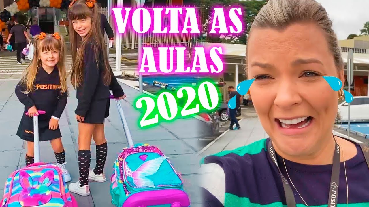 LAURINHA E HELENA NO PRIMEIRO DIA DE AULA - VLOG VOLTA AS AULAS 2020 - JÉSSICA GODAR