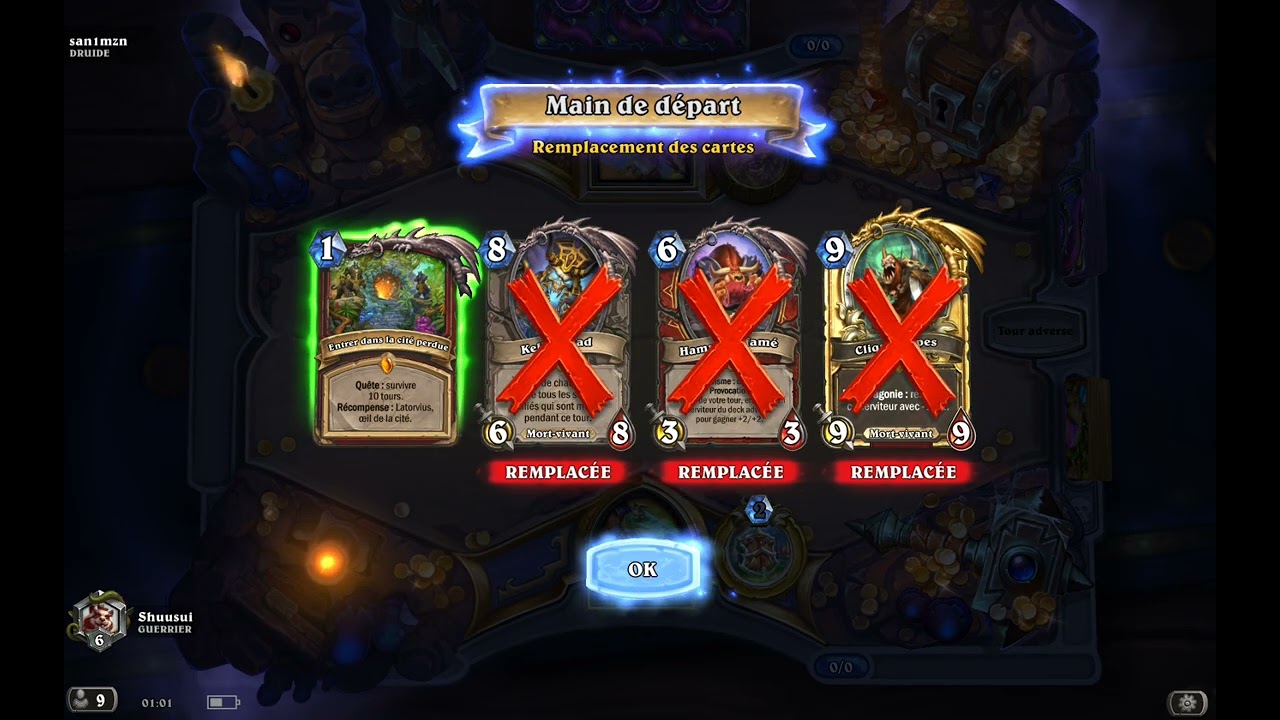 hearthstone deck guerrier fun