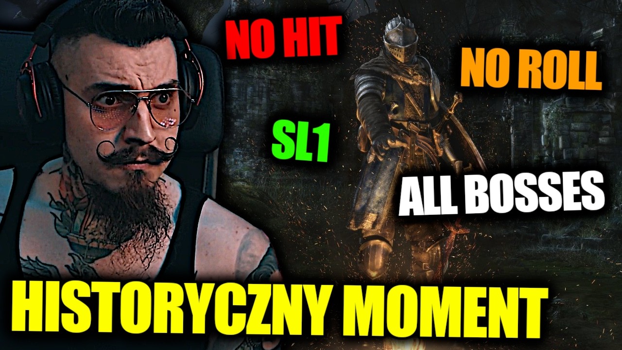 Najtrudniejszy NO HIT w Historii Dark Souls ROZWALA GŁOWĘ