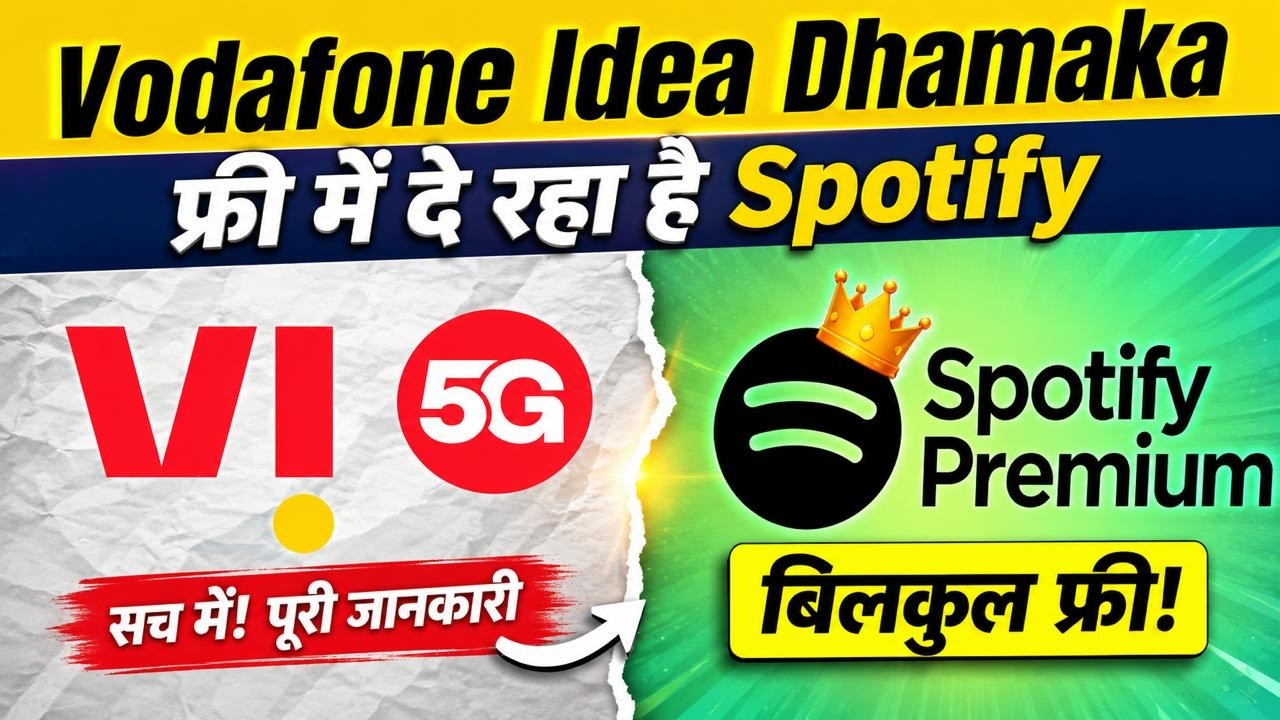 Vodafone Idea Adds Free Spotify Premium for Select Customers || VI 5G