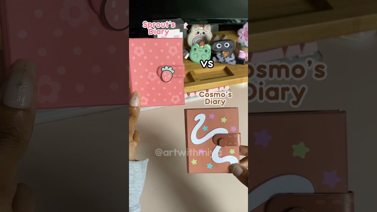 Sprouts&rsquo; Diary 🍓 or Cosmos&rsquo; Diary 🍫 #diy #dandysworld #cosmo #sprout #paper craft #shorts