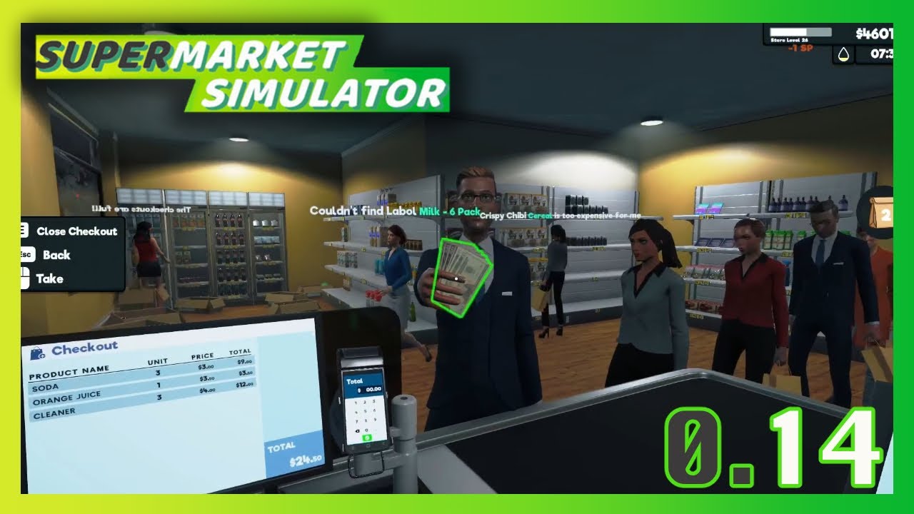 Simulator Showcase: Supermarket Simulator Part 0.14