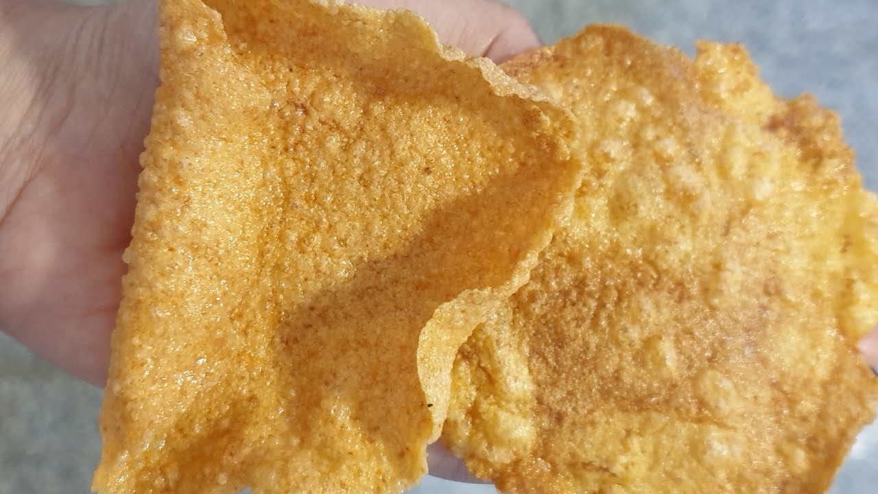 Ghova batate happolu korche vidhanu - extremely tasty wheat potato papad recipe in Konkani