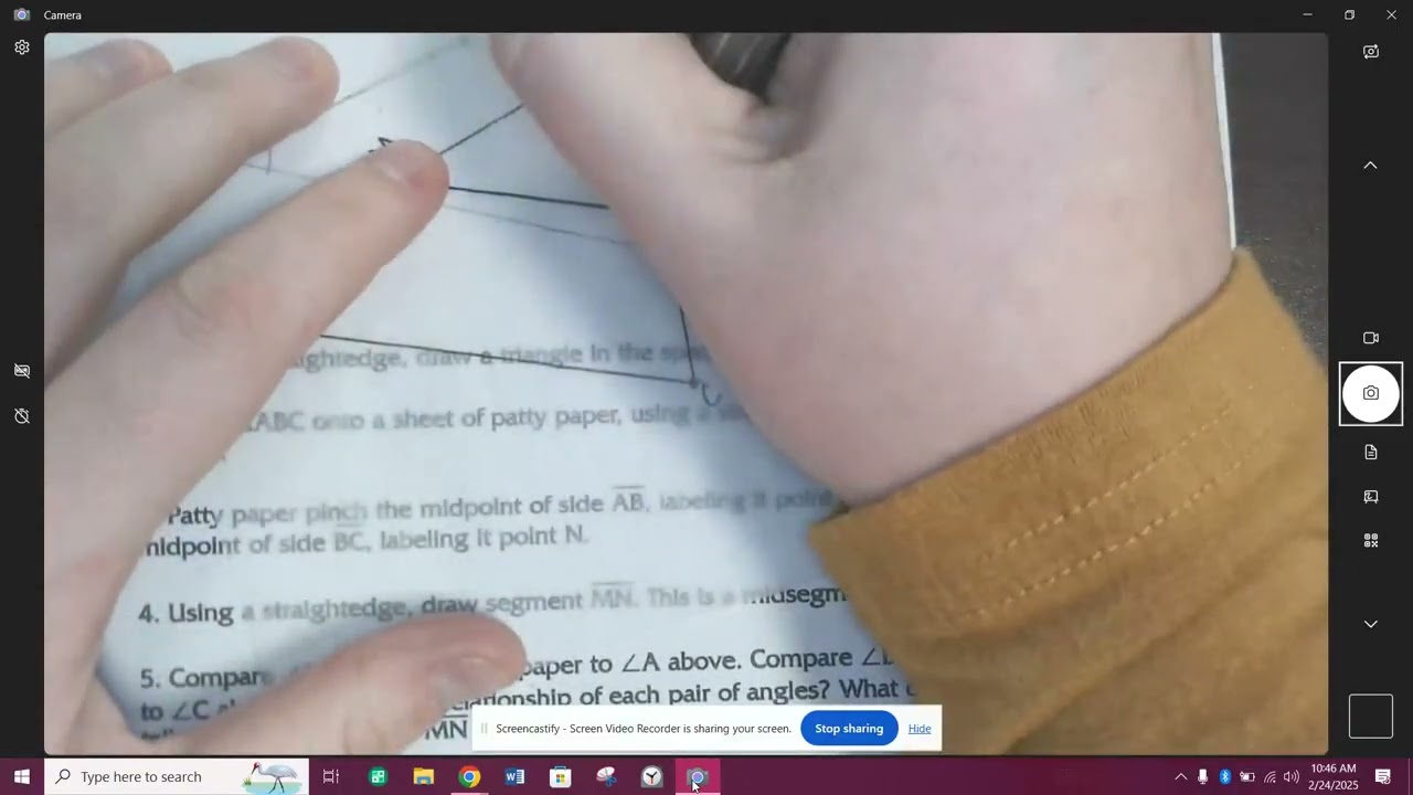 Activity 5.1 Video- Midsegments