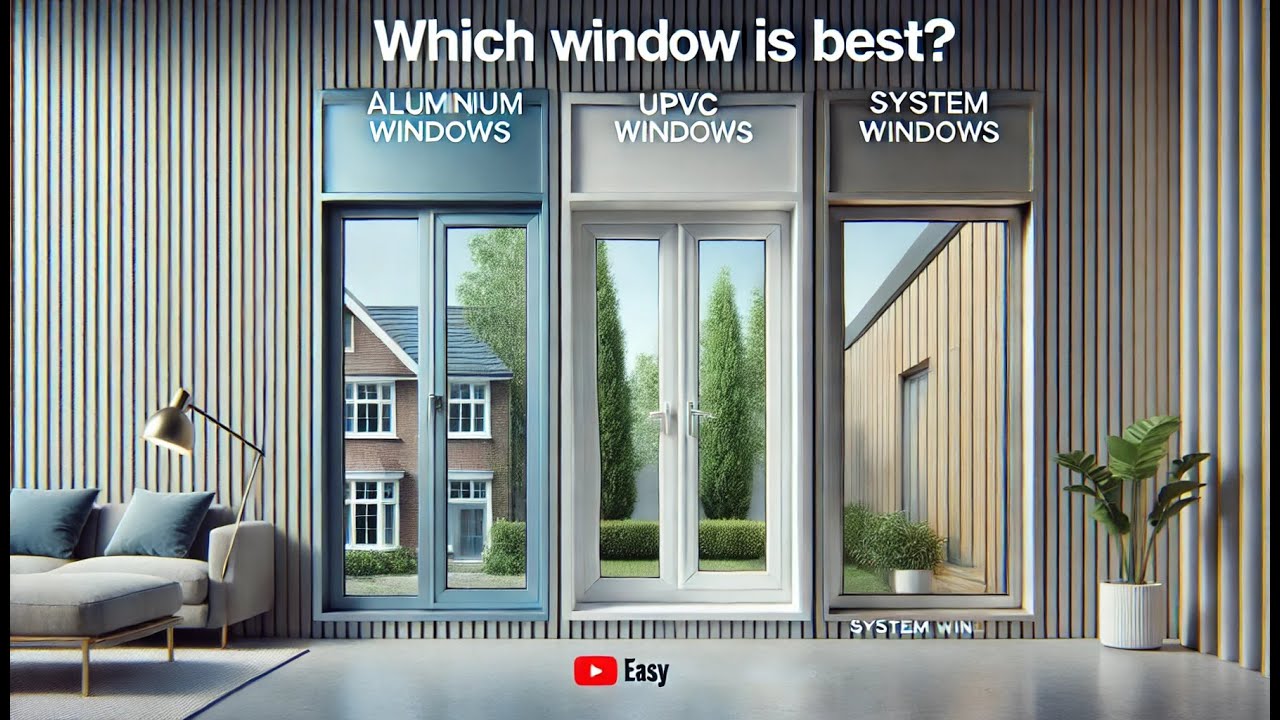 Aluminum vs. UPVC vs. System Windows &ndash; Which is Best for Your Home Complete Guide ? | Easy Nirman
