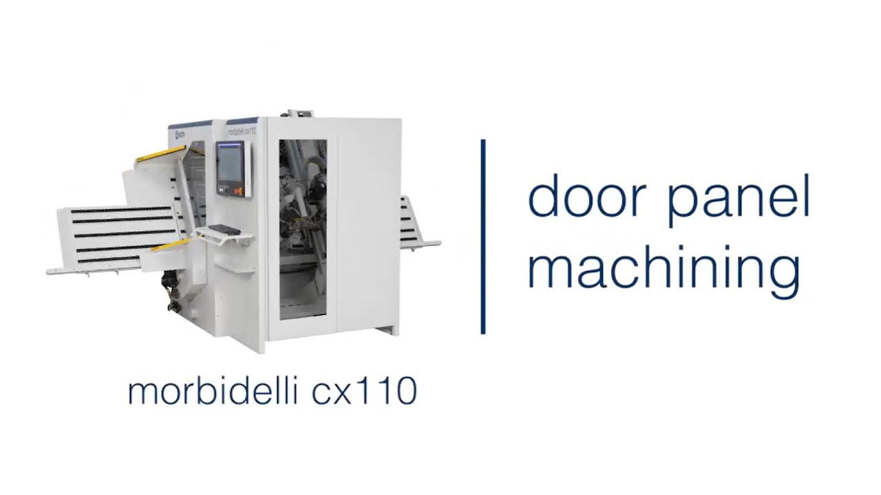 scm morbidelli cx110 - door panel machining