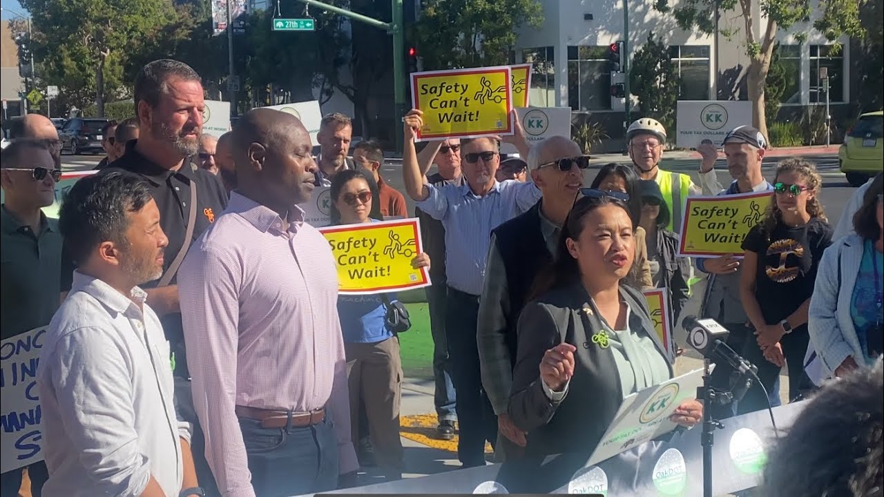 Telegraph Ave. Protected Bike Lanes Ribbon Cutting - Oakland, CA (10/11/24)