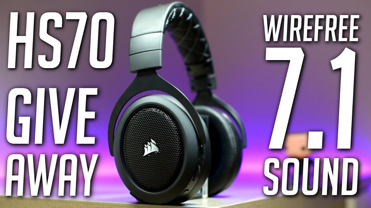 Corsair HS70 Wireless Gaming Headsets - 7.1 Surround