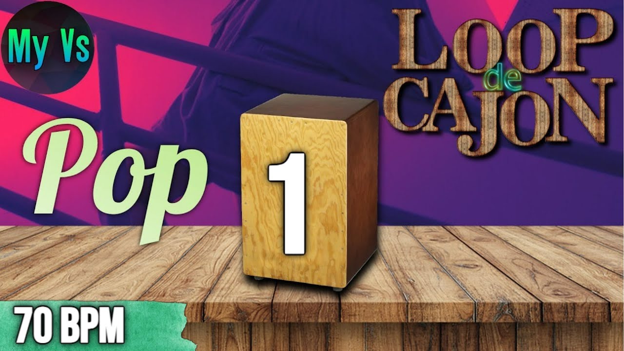 📦 LOOP de CAJON [ POP 1 ] para TOCAR e COMPOR | bpm 70 loop drums