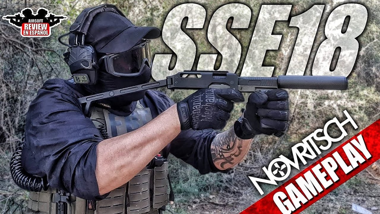 Destrozo al equipo contrario-más de 60 kills con 180 FPS! SSE18 Novritsch| Airsoft Review en Español