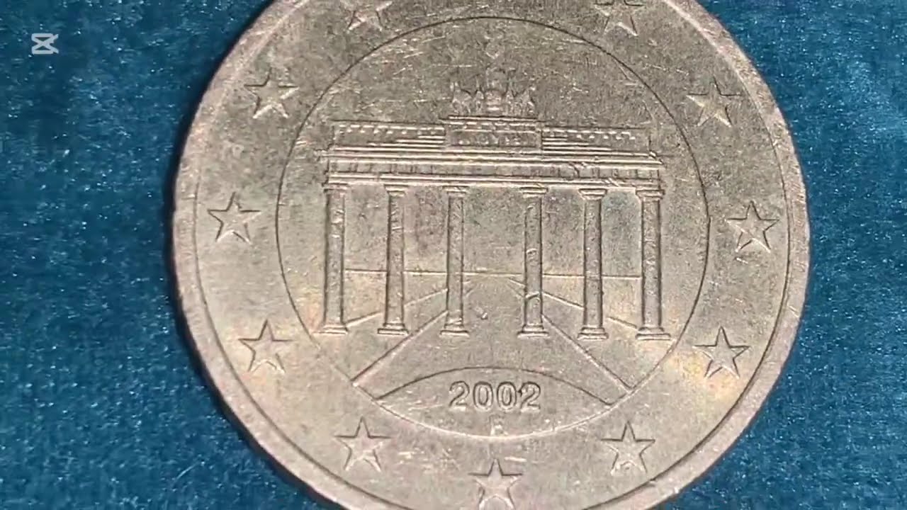 GERMANY  COINS 👉50 EURO CENT 2002 D - BRANDENBURG GATE