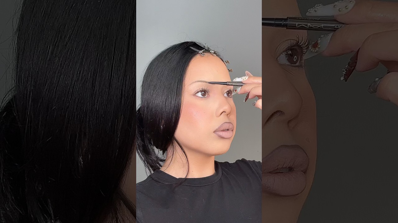 how i do my skinny eyebrows #eyebrows #eyebrowtutorial #makeup #maccosmetics #shortsviral