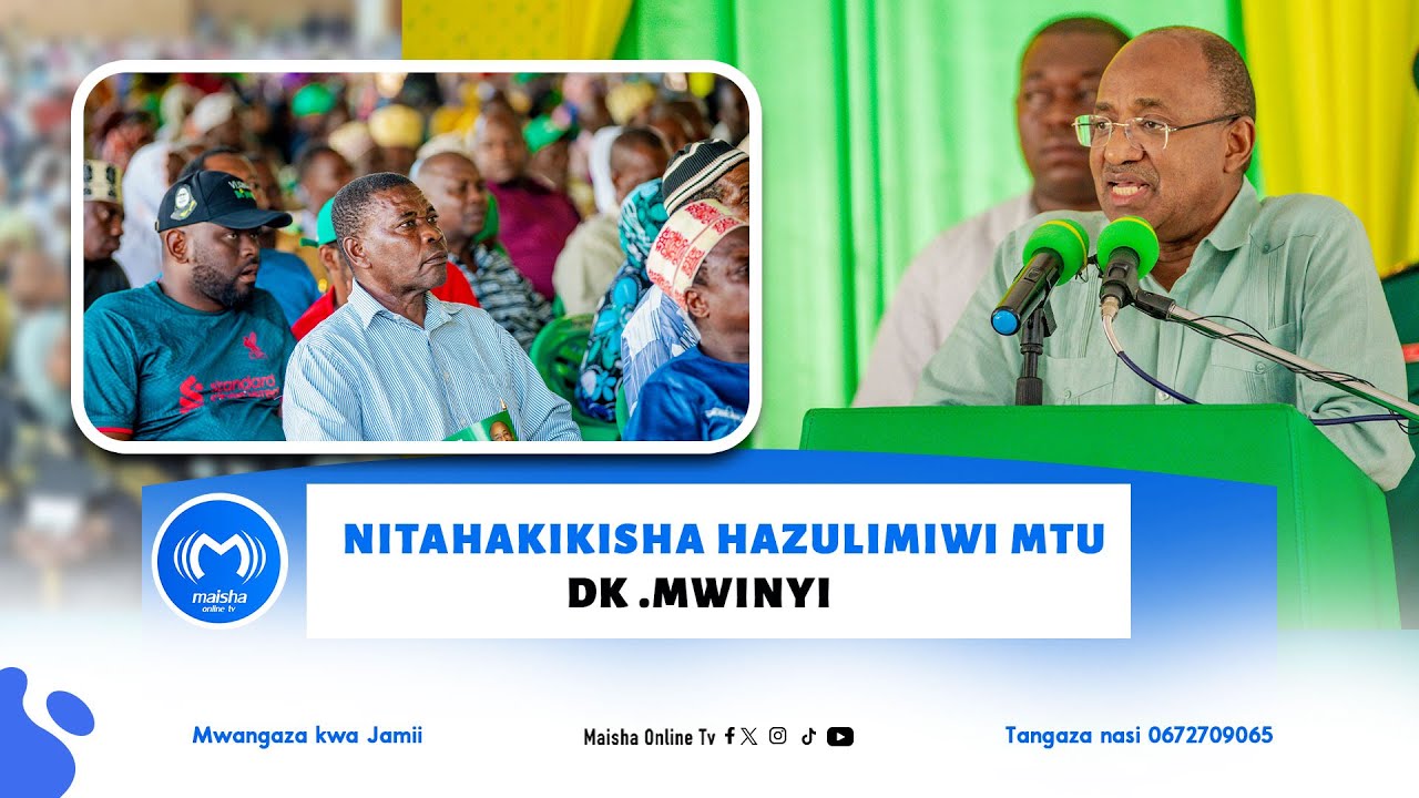 NITAHAKIKISHA HADHULUMIWI MTU DK. MWINYI HUYU NDIO RAIS WA ZANZIBAR ANEJALI WANANCHI WAKE