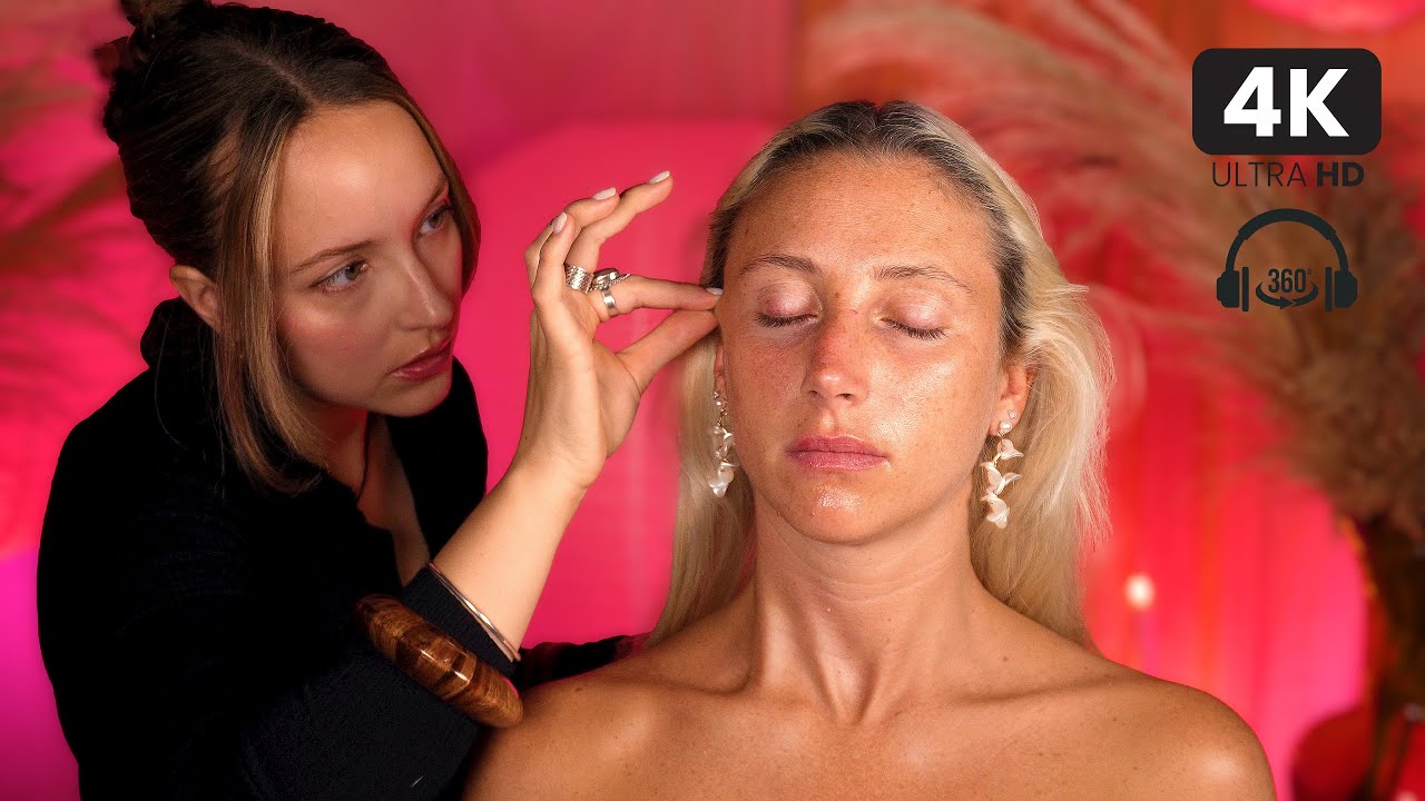 ASMR Scalp Reading & Hair Pulling Massage ✨ with Skin Tracing & Energy Correction