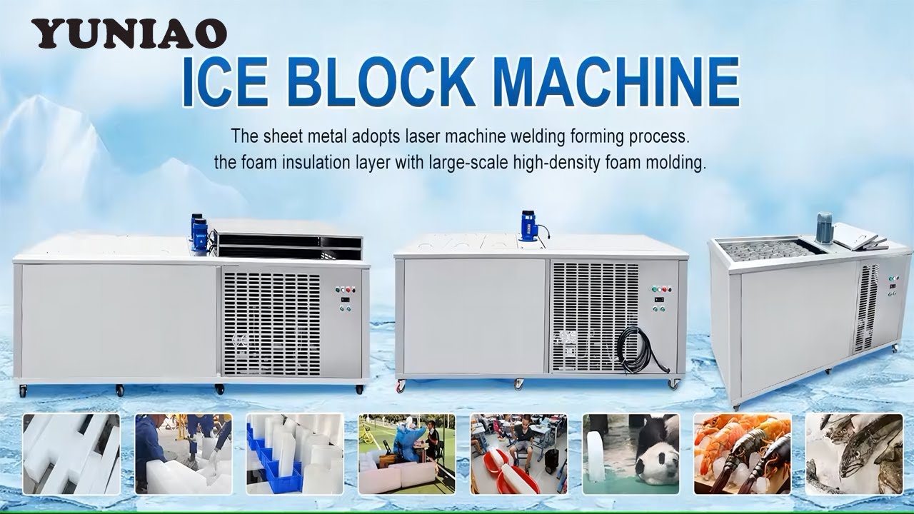 Commercial 1 ton per day ice brick machine Block ice maker  ice block making machine