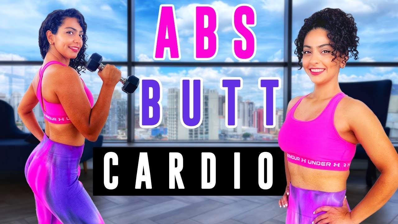 15 MIN ABS & BOOTY HIIT WORKOUT (DUMBBELLS)