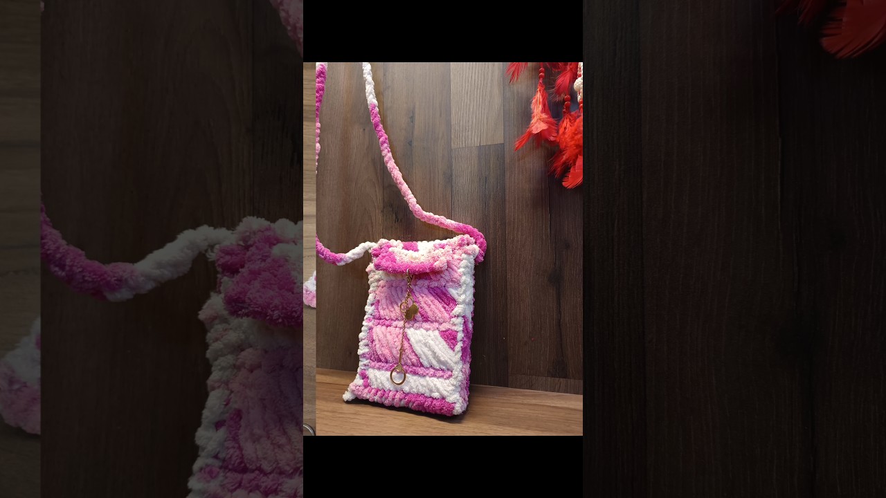 Easy plastic canvas bag 🛍️ | Phone bag 👜 | Crochet bag🧶 step by step