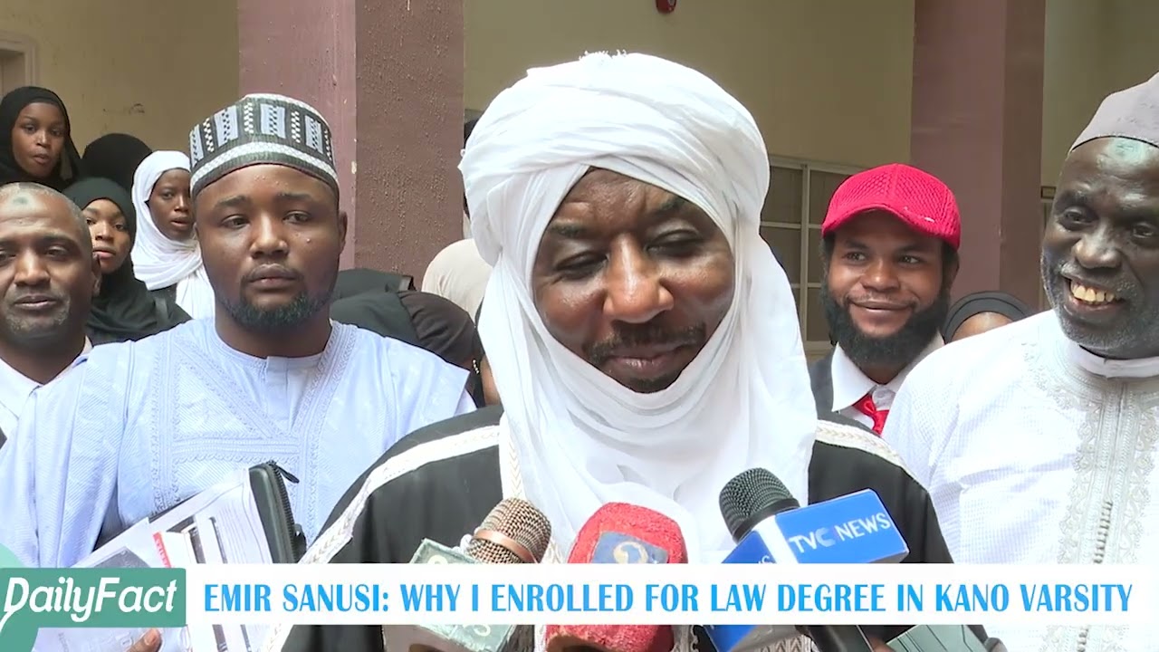 EMIR SANUSI: WHY I ENROLLED FOR LAW DEGREE IN KANO VARSITY