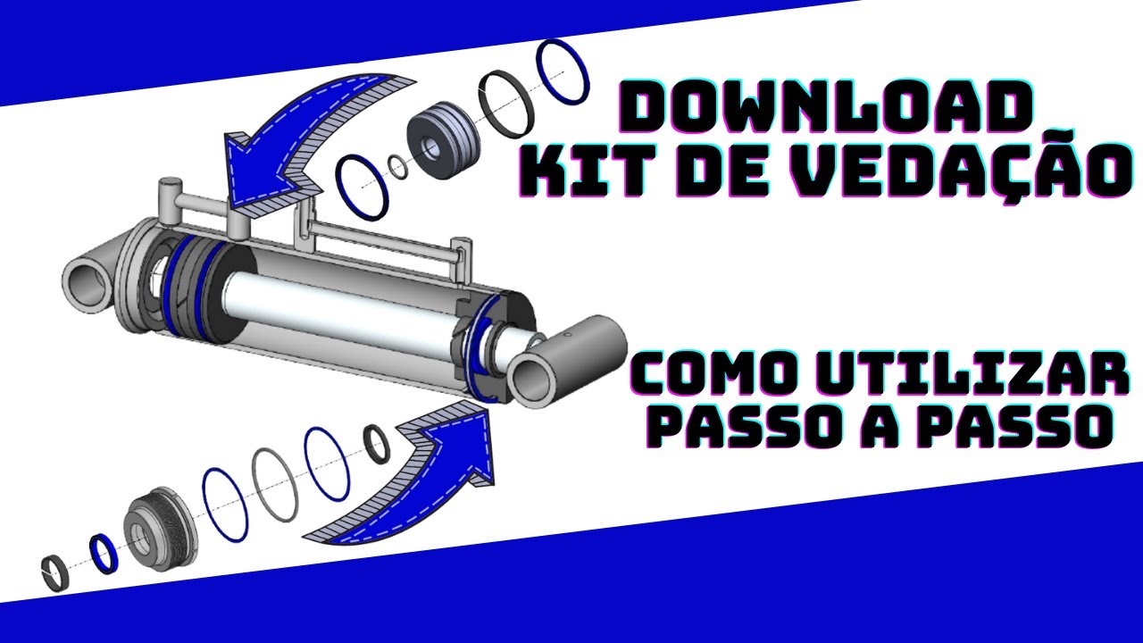 COMO UTILIZAR O KIT VEDAÇÃO CILINDROS HIDRÁULICOS [ KIT DE REPARO COMPLETO ]