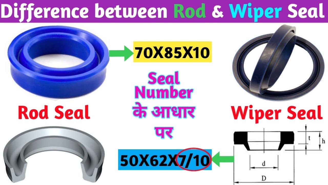 Difference between Rod Seal & Wiper Seal । Seal Number । Rod Seal Size Calculation.