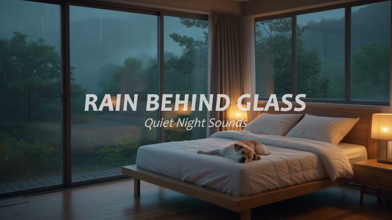 Peaceful Rainy Night Window Relaxing Sleep Ambience