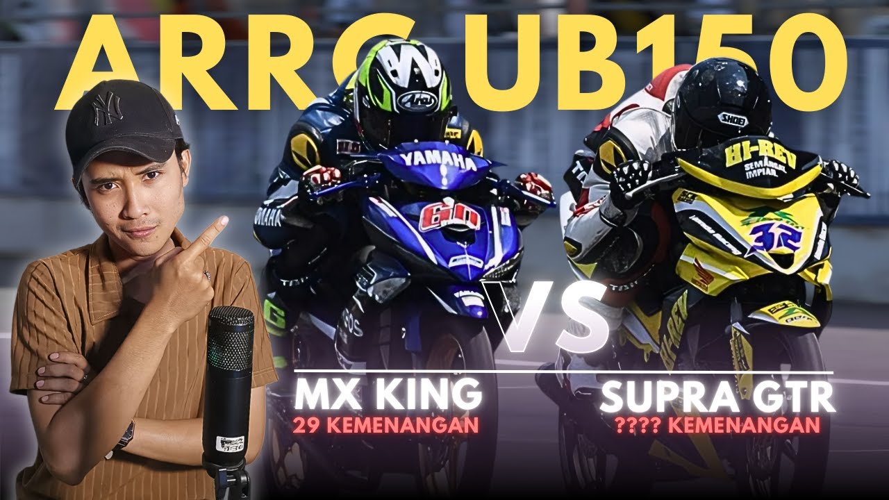 YAMAHA MX KING VS HONDA SUPRA GTR‼️Ketika Motor Bapak Bapak Melawan Motor Anak Muda Di ARRC UB150🤔⁉️