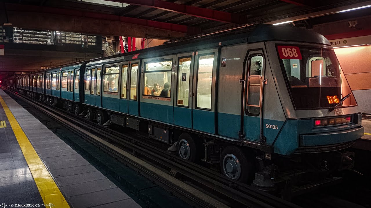 Metro de Santiago | NS93 N.2068 de vuelta a Línea 1 de 8 coches.