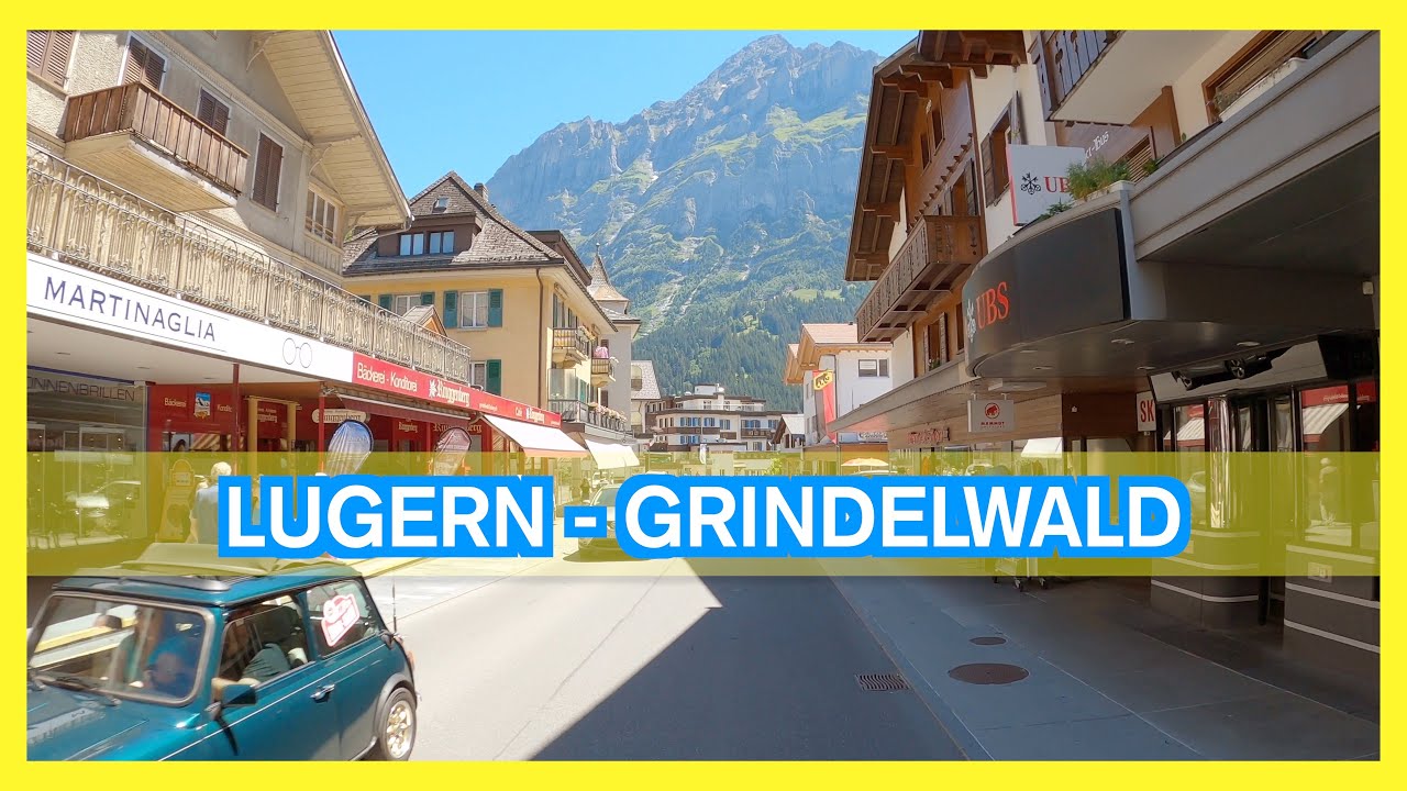 Driving from Lugern to Grindelwald 🇨🇭 Switzerland scenic drive in 4K