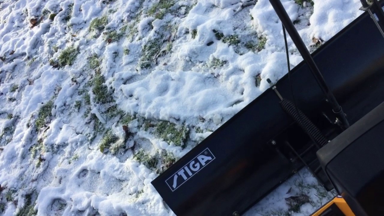 Stiga Park Snow Plow Part 2, Testing