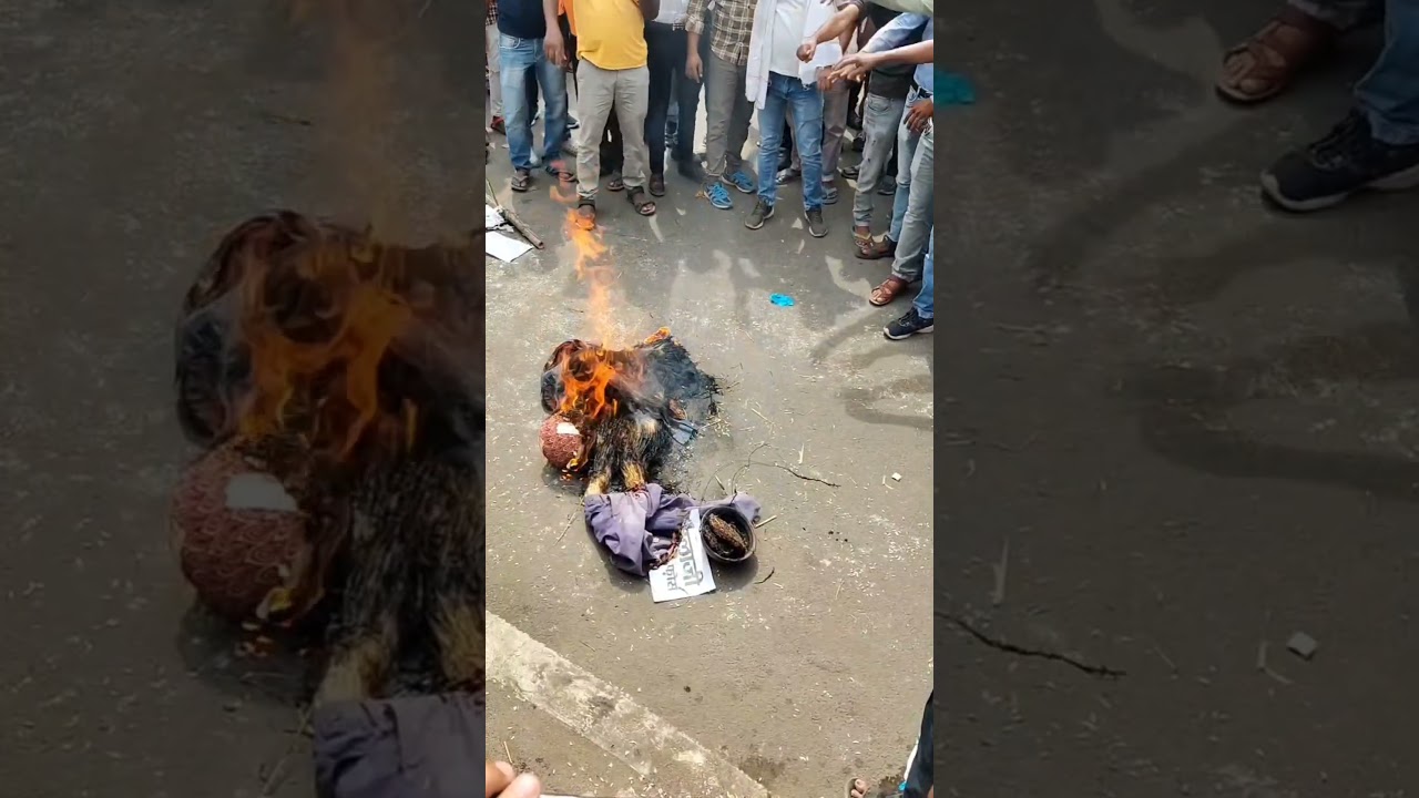 Effigy Burning Movement।#freefire #firesafety #protest #politicalnews
