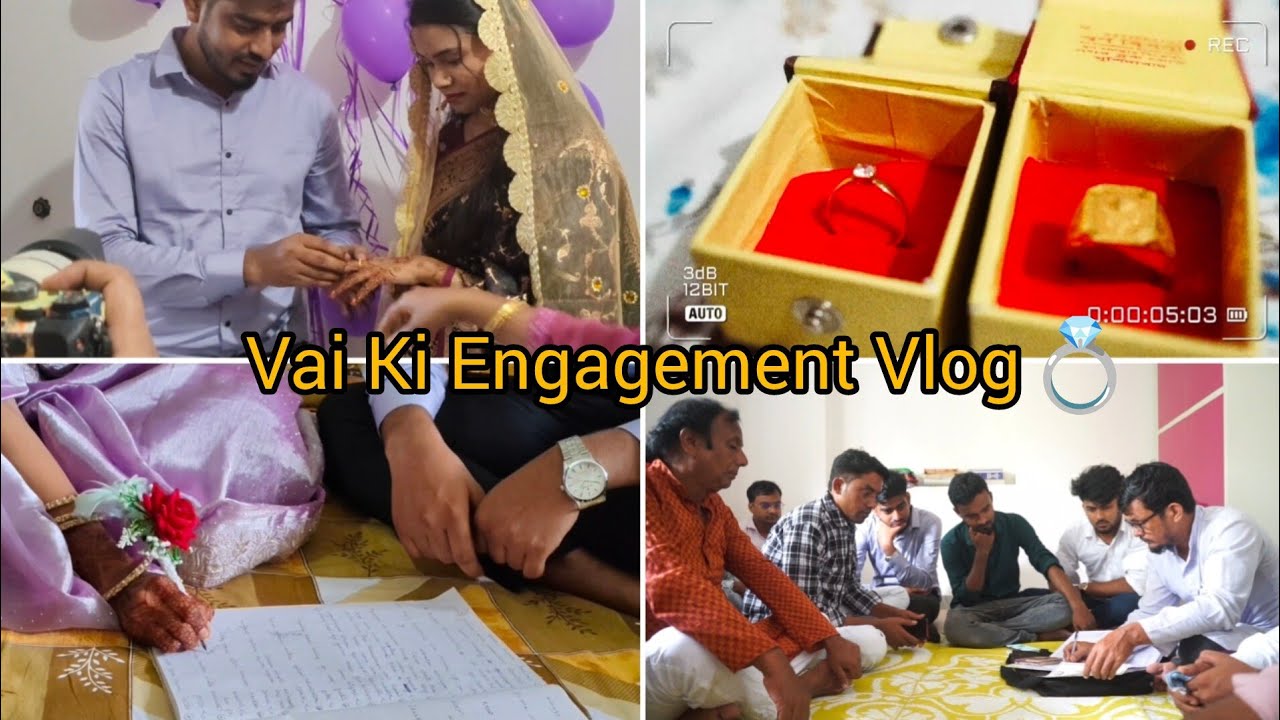 To Kuch Asa Tha Vai Ki Engagement Ceremony 💍|Alhamdulillah Se Vai Ki Ho Gayi Sagai#vlog #hindivlog