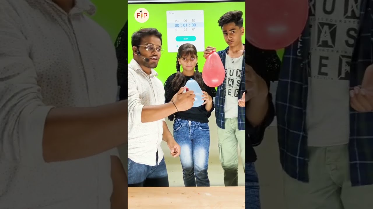 science experiment| science game with students 😅 #shorts #science #fip #sunnysir #funinpathshala